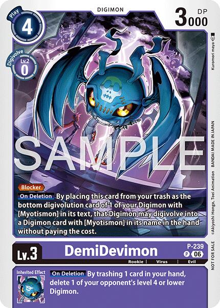 DemiDevimon [P-239] (Official Store Tournament 2026 Vol. 3 Participant) [Promotional Cards] | The Time Vault CA