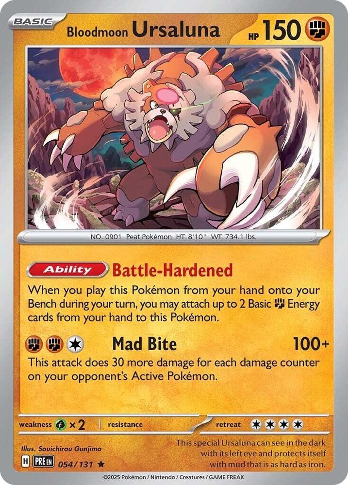 Bloodmoon Ursaluna (054/131) [Scarlet & Violet: Prismatic Evolutions] | The Time Vault CA