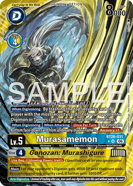 Murasamemon // Gonozan: Murashigure [BT26-031] (Alternate Art) [Timeless Bonds] | The Time Vault CA