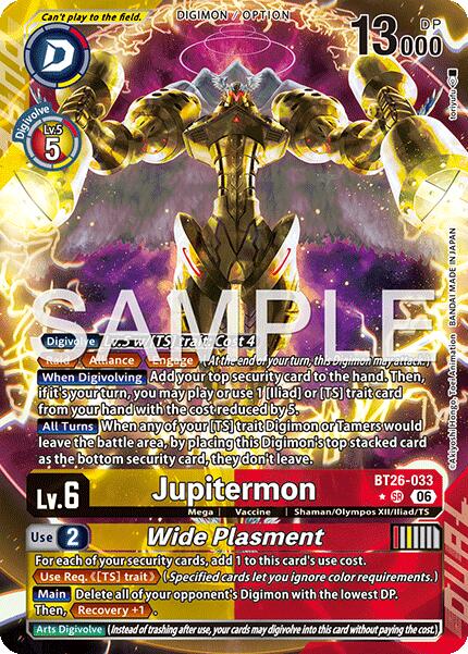 Jupitermon // Wide Plasmet [BT26-033] (Alternate Art) [Timeless Bonds] | The Time Vault CA