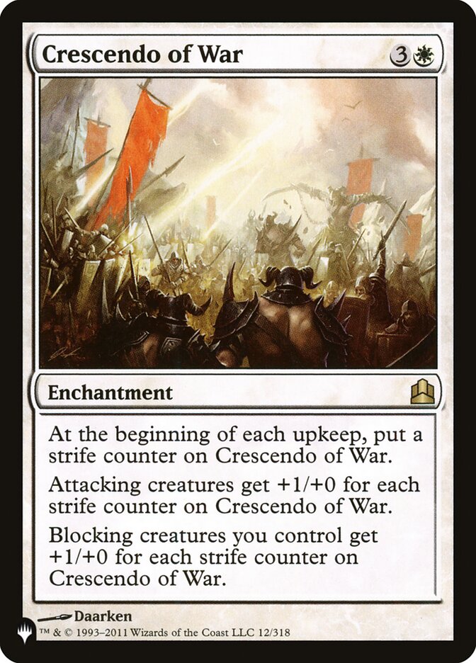 Crescendo of War [The List] | The Time Vault CA