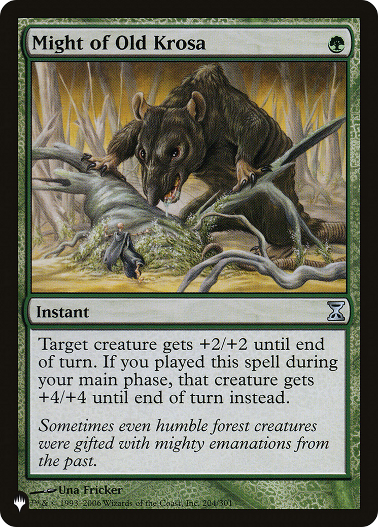 Might of Old Krosa [The List] | The Time Vault CA