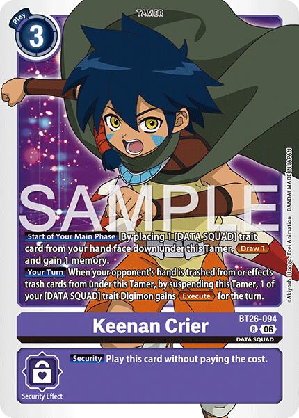 Keenan Crier [BT26-094] [Timeless Bonds] | The Time Vault CA