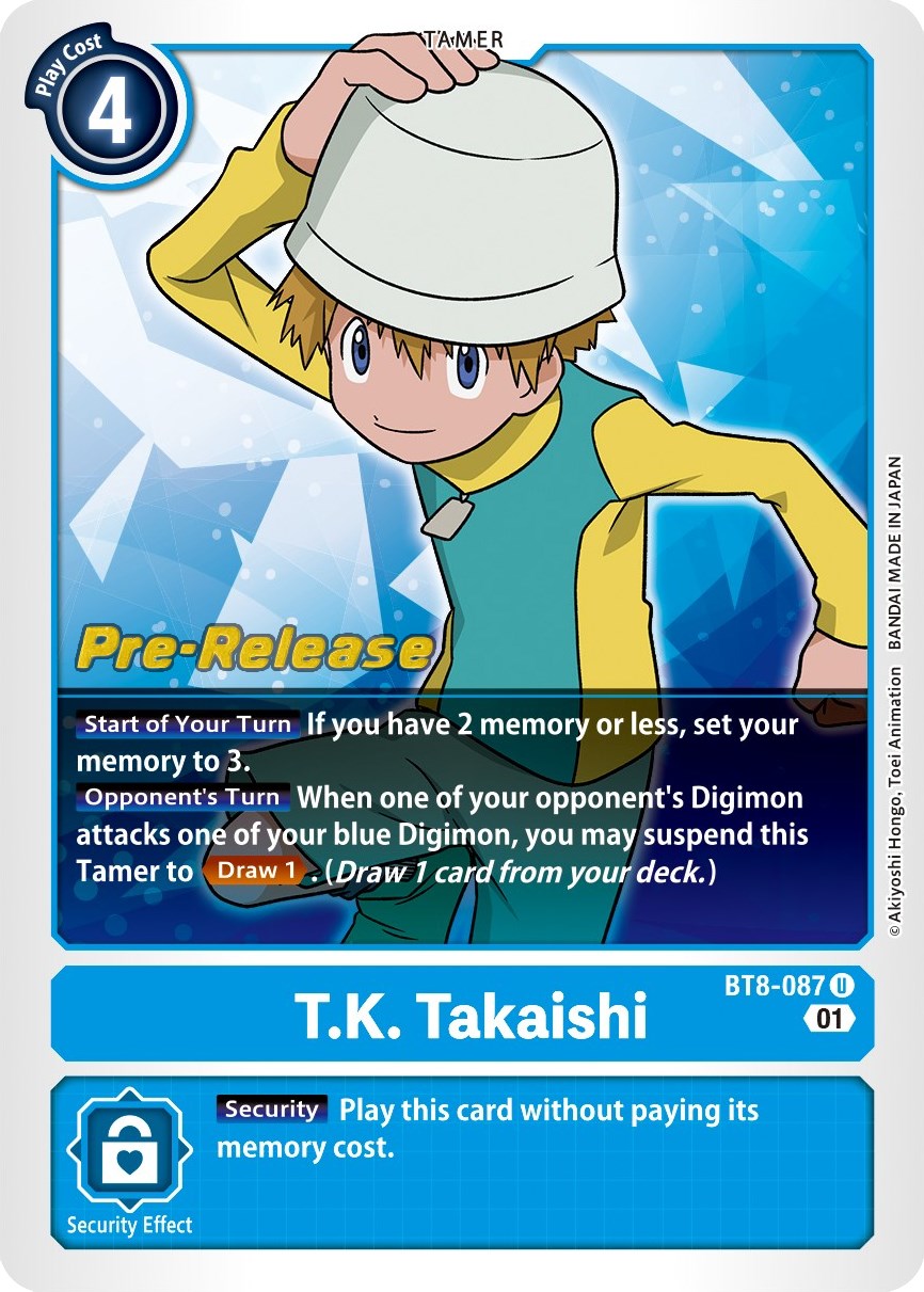 T.K. Takaishi [BT8-087] [New Awakening Pre-Release Cards] | The Time Vault CA