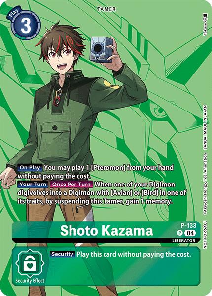 Shoto Kazama [P-133] (Digimon Liberator D-Storage Set) [Promotional Cards] | The Time Vault CA