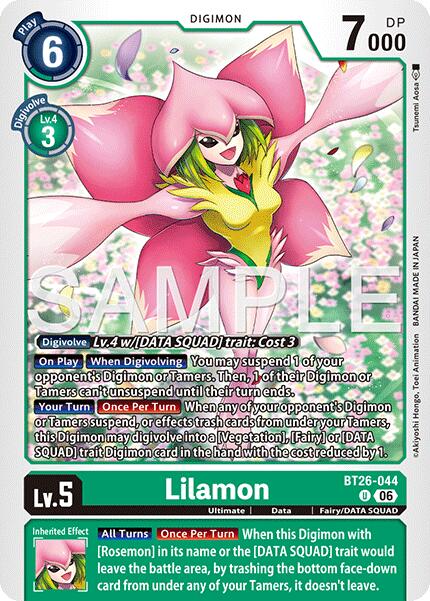 Lilamon [BT26-044] [Timeless Bonds] | The Time Vault CA