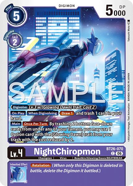 NightChiropmon [BT26-070] [Timeless Bonds] | The Time Vault CA