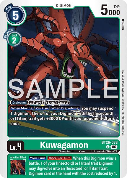 Kuwagamon [BT26-038] [Timeless Bonds] | The Time Vault CA
