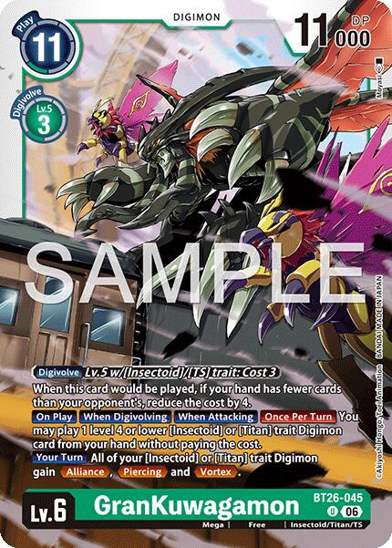 GranKuwagamon [BT26-045] [Timeless Bonds] | The Time Vault CA