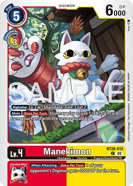 Manekimon [BT26-012] [Timeless Bonds] | The Time Vault CA