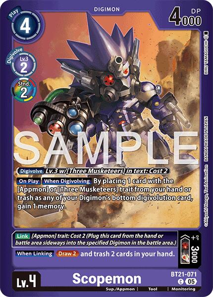 Scopemon [BT21-071] [Limited Card Pack -Final Crest-] | The Time Vault CA