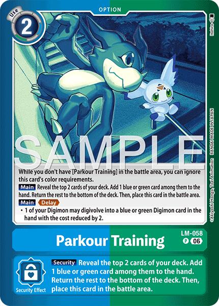Parkour Training [LM-058] [Limited Card Pack -Final Crest-] | The Time Vault CA