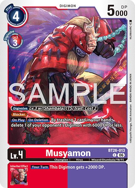 Musyamon [BT26-013] [Timeless Bonds] | The Time Vault CA
