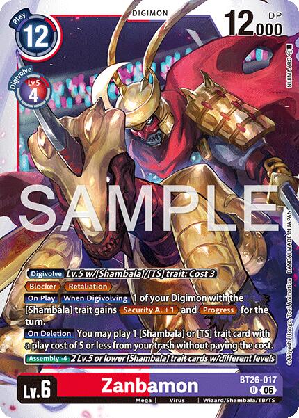 Zanbamon [BT26-017] [Timeless Bonds] | The Time Vault CA