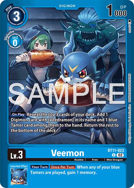 Veemon [BT11-023] [Limited Card Pack -Final Crest-] | The Time Vault CA