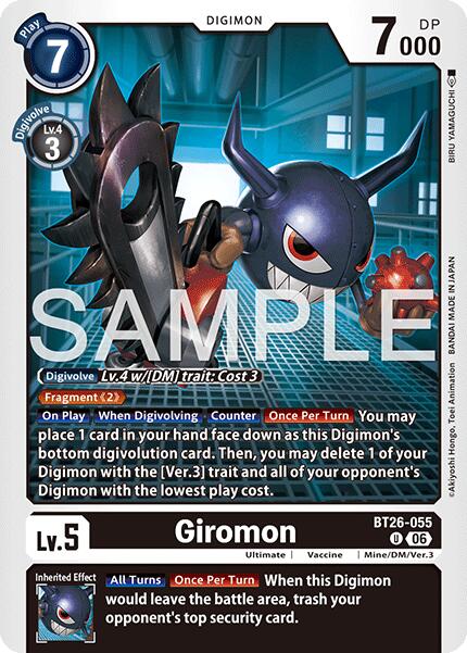 Giromon [BT26-055] [Timeless Bonds] | The Time Vault CA