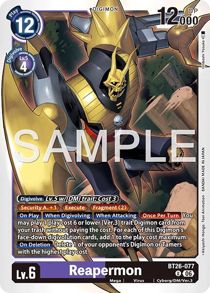 Reapermon [BT26-077] [Timeless Bonds] | The Time Vault CA
