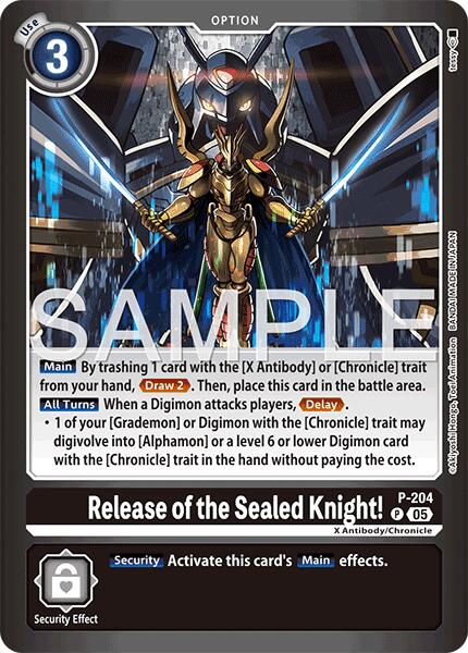 Release of the Sealed Knight! [P-204] [Limited Card Pack -Final Crest-] | The Time Vault CA