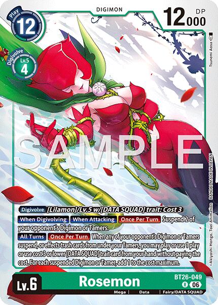 Rosemon [BT26-049] [Timeless Bonds] | The Time Vault CA