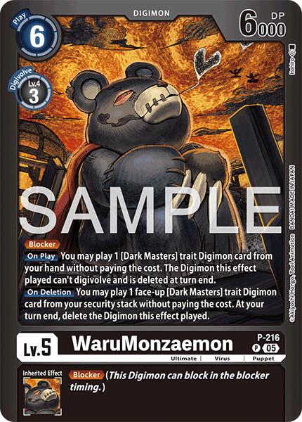 WaruMonzaemon [P-216] [Limited Card Pack -Final Crest-] | The Time Vault CA