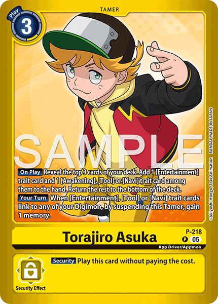 Torajiro Asuka [P-218] [Limited Card Pack -Final Crest-] | The Time Vault CA