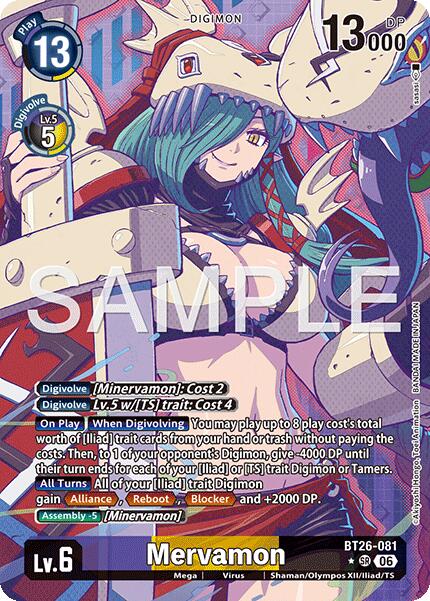 Mervamon [BT26-081] (Alternate Art) [Timeless Bonds] | The Time Vault CA