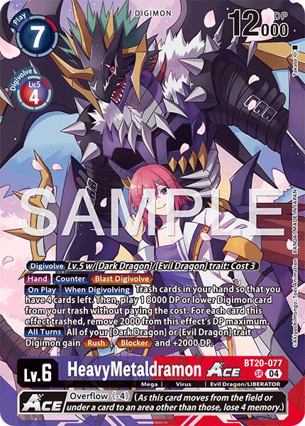 HeavyMetaldramon ACE [BT20-077] [Limited Card Pack -Final Crest-] | The Time Vault CA