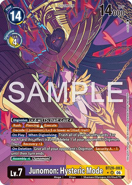 Junomon: Hysteric Mode [BT26-083] (Alternate Art) [Timeless Bonds] | The Time Vault CA