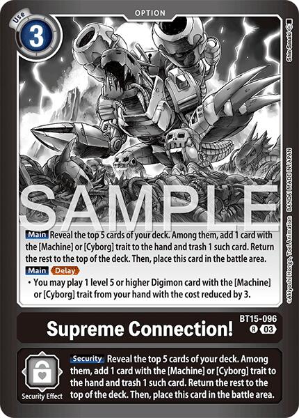 Supreme Connection! [BT15-096] [Limited Card Pack -Final Crest-] | The Time Vault CA