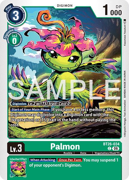 Palmon [BT26-034] [Timeless Bonds] | The Time Vault CA