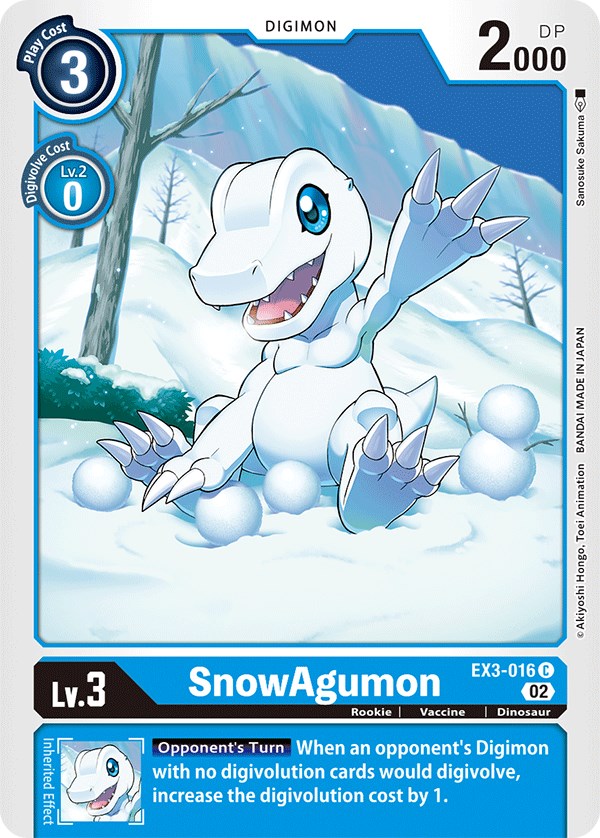 SnowAgumon [EX3-016] [Draconic Roar] | The Time Vault CA