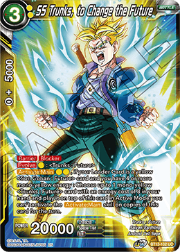SS Trunks, to Change the Future (Uncommon) (BT13-102) [Supreme Rivalry] | The Time Vault CA