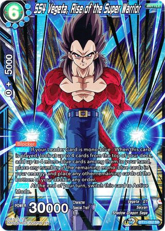 SS4 Vegeta, Rise of the Super Warrior (BT11-052) [Vermilion Bloodline 2nd Edition] | The Time Vault CA