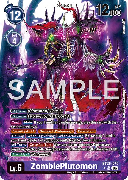 ZombiePlutomon [BT26-079] (Alternate Art) [Timeless Bonds] | The Time Vault CA