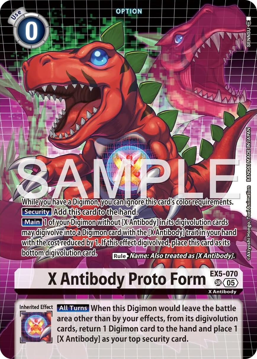 X Antibody Proto Form [EX5-070] (Tamer's Selection Box Ver. X Antibody) [Promotional Cards] | The Time Vault CA