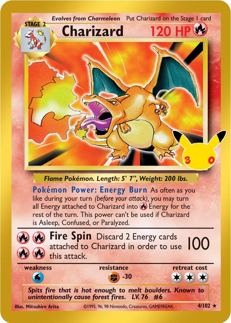 Charizard (4/102) [Mega Evolution: 30th Celebration Classic Collection] | The Time Vault CA