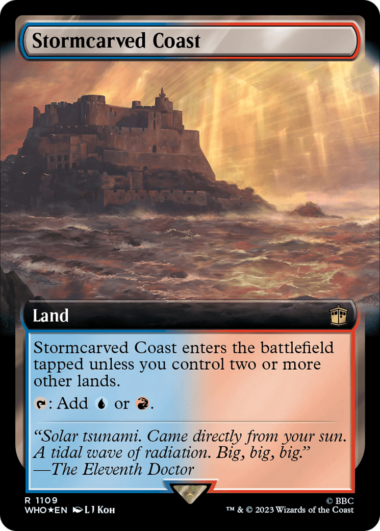 Stormcarved Coast (Extended Art) (Surge Foil) [Doctor Who] | The Time Vault CA