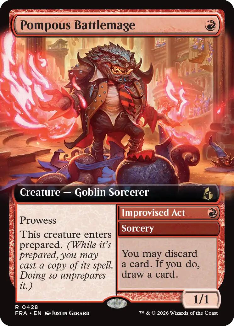 Pompous Battlemage (Extended Art) [Reality Fracture] | The Time Vault CA
