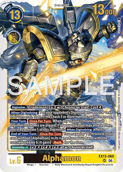 Alphamon [EX13-060] [Chivalrous XIII] | The Time Vault CA