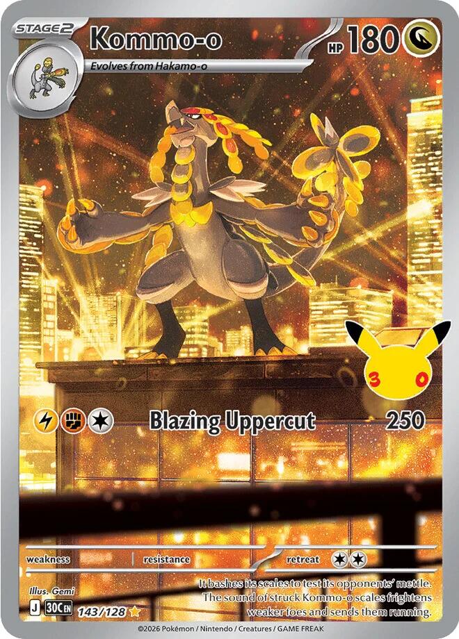 Kommo-o (143/128) [Mega Evolution: 30th Celebration] | The Time Vault CA