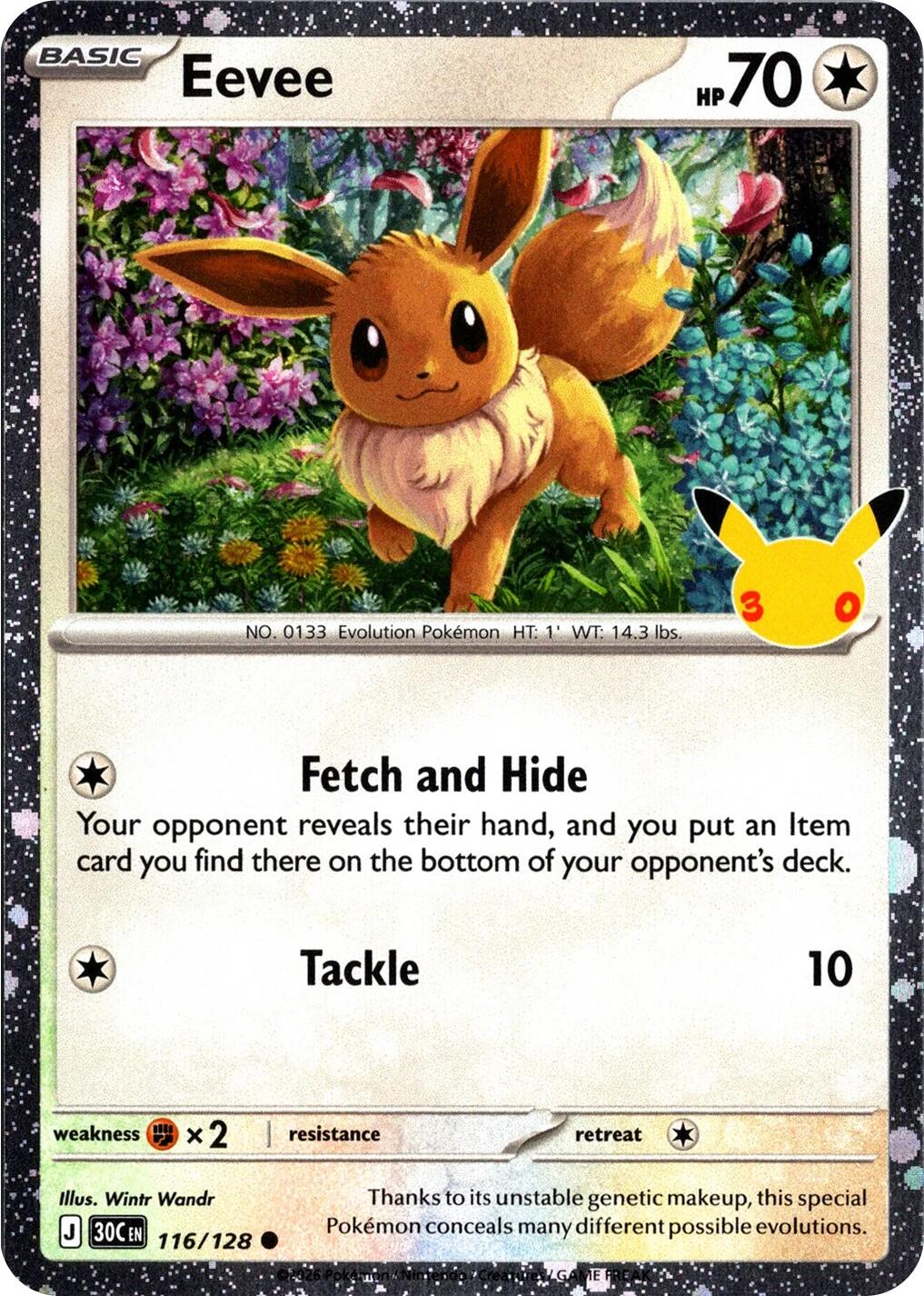 Eevee (116/128) (30th Celebration) [Mega Evolution: 30th Celebration] | The Time Vault CA