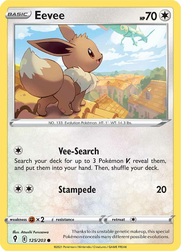 Eevee (125/203) [Sword & Shield: Evolving Skies] | The Time Vault CA