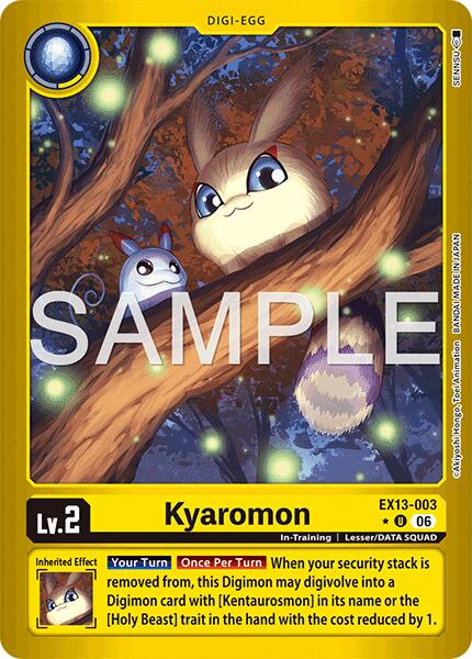 Kyaromon [EX13-003] (Limited Foil) [Chivalrous XIII] | The Time Vault CA