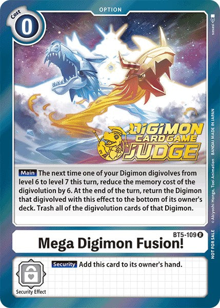 Mega Digimon Fusion! [BT5-109] (Judge Pack 1) [Battle of Omni Promos] | The Time Vault CA