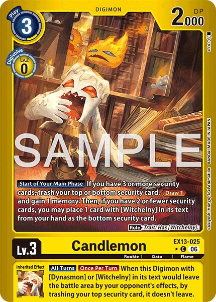 Candlemon [EX13-025] (Limited Foil) [Chivalrous XIII] | The Time Vault CA