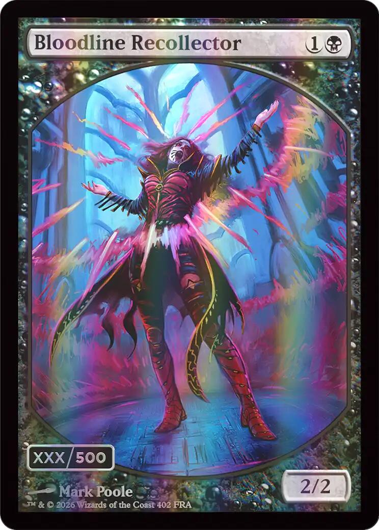 Bloodline Recollector (Retro Frame) (Serial Numbered) (Double Rainbow Foil) [Reality Fracture] | The Time Vault CA