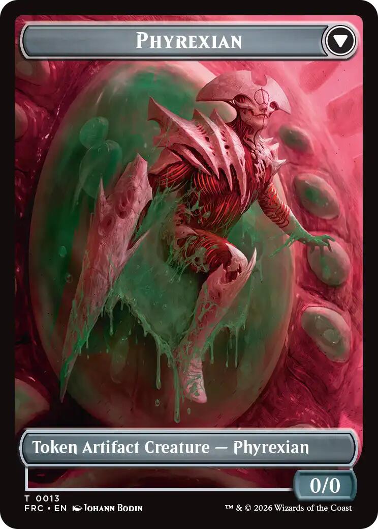 Phyrexian // Incubator Double-Sided Token [Reality Fracture Commander Tokens] | The Time Vault CA