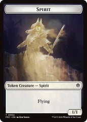Spirit // Jace Double-Sided Token [Reality Fracture Commander Tokens] | The Time Vault CA