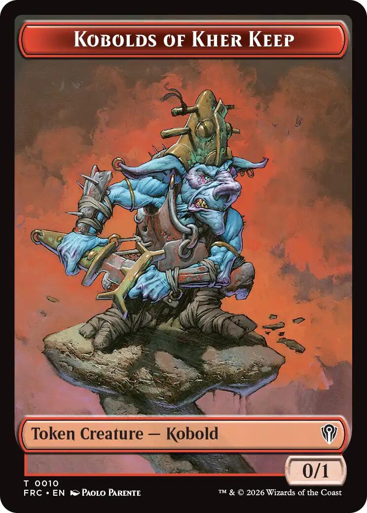Kobolds of Kher Keep // Phyrexian Mite Double-Sided Token [Reality Fracture Commander Tokens] | The Time Vault CA