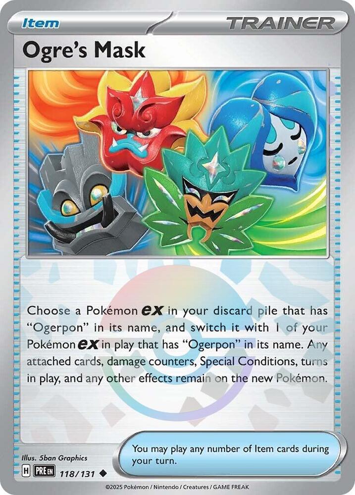 Ogre's Mask (118/131) (Poke Ball Pattern) [Scarlet & Violet: Prismatic Evolutions] | The Time Vault CA